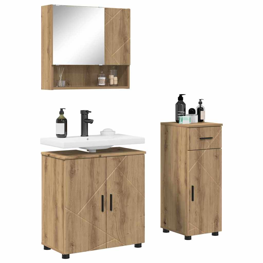 Badezimmermöbel-Set 3 Stk. 61 X 35 X 64 Cm