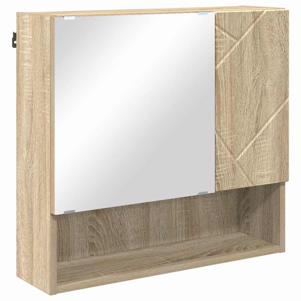 Badezimmermöbel-Set 4 Pcs Holzwerkstoff & Metall