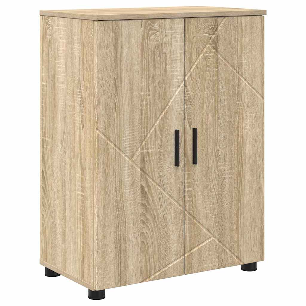 Badezimmermöbel-Set 4 Pcs Holzwerkstoff & Metall