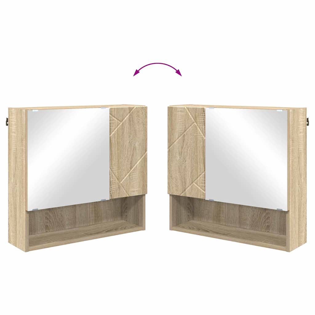 Badezimmermöbel-Set 4 Pcs Holzwerkstoff & Metall