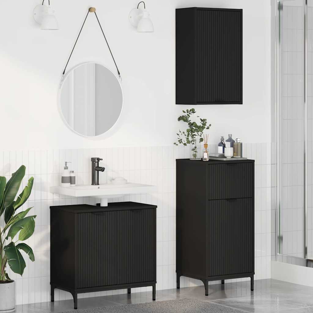 Badezimmermöbel-Set 3 Stk. 39,5 X 36 X 88 Cm