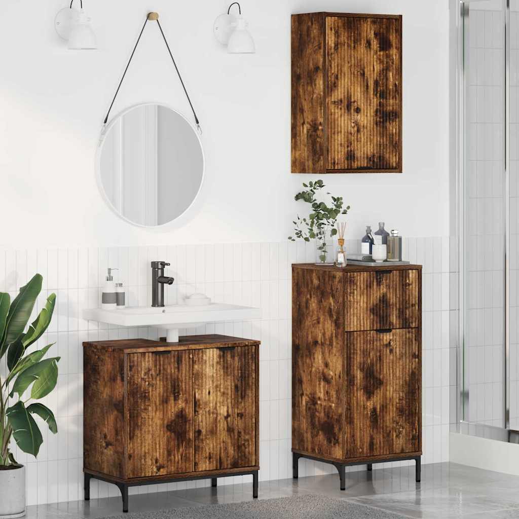 Badezimmermöbel-Set 3 Stk. 39,5 X 36 X 88 Cm