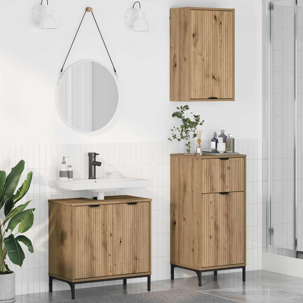 Badezimmermöbel-Set 3 Stk. 39,5 X 36 X 88 Cm