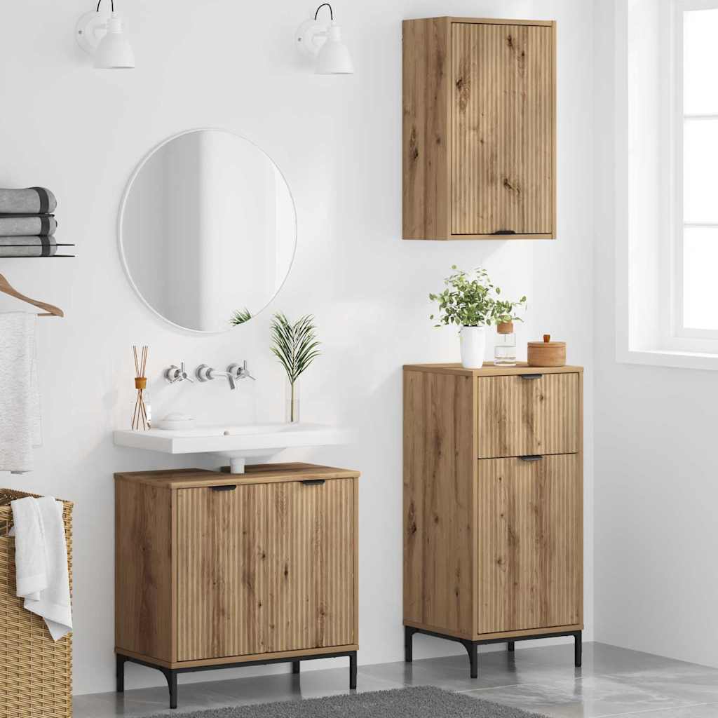 Badezimmermöbel-Set 3 Stk. 39,5 X 36 X 88 Cm