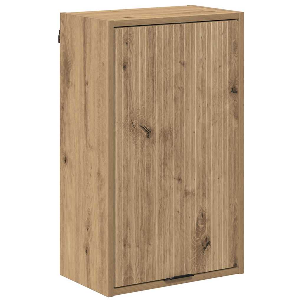 Badezimmermöbel-Set 4 Stk. Holzwerkstoff, Metall