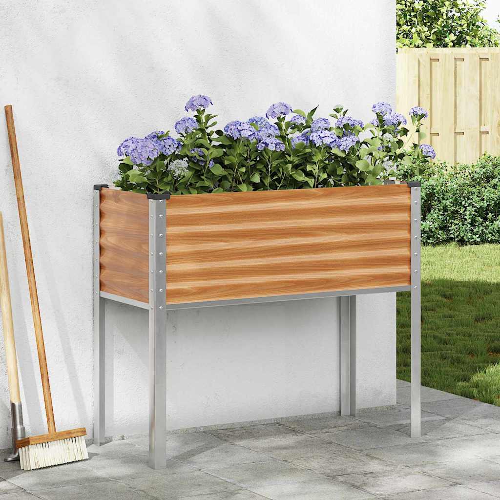 Garten-Pflanzgefäß Braun Stahl