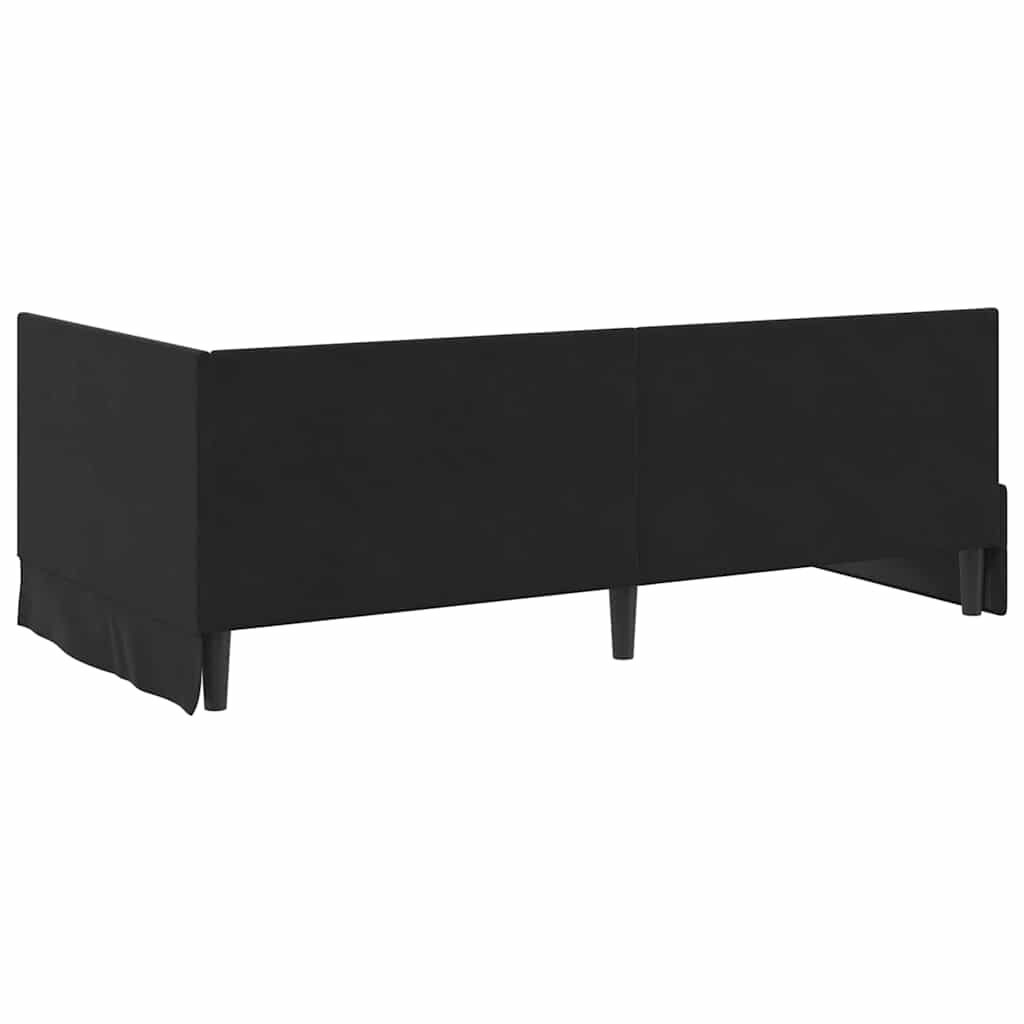 Eckbettgestell Mit Matratze Mit Kopfteil 2 Pcs Samt