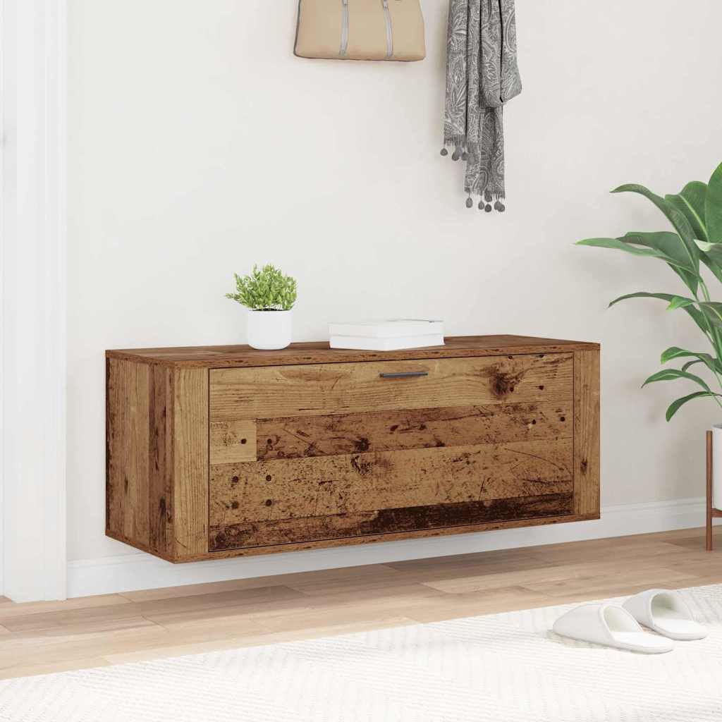 Schuhschrank Mit Regal 100 X 35 X 38 Cm Holzwerkstoff