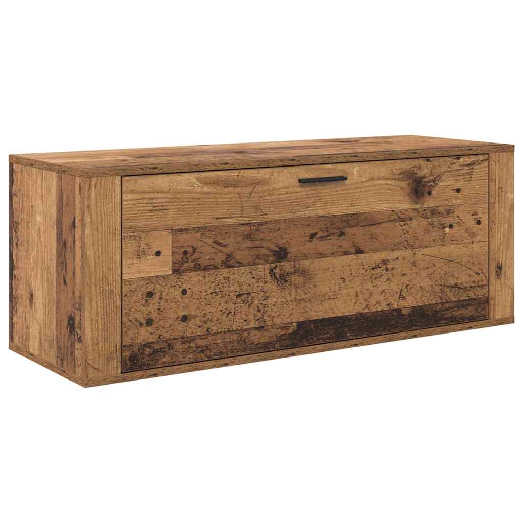 Schuhschrank Mit Regal 100 X 35 X 38 Cm Holzwerkstoff