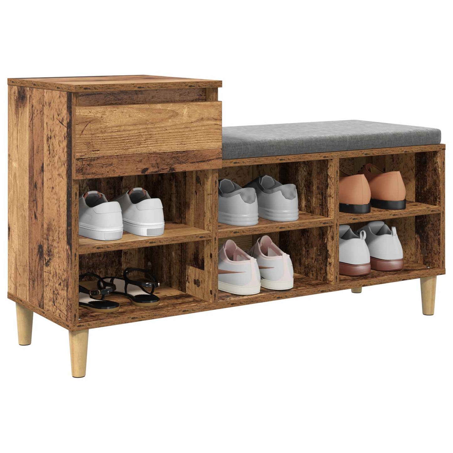 Schuhschrank 102 X 36 X 60 Cm Holzwerkstoff