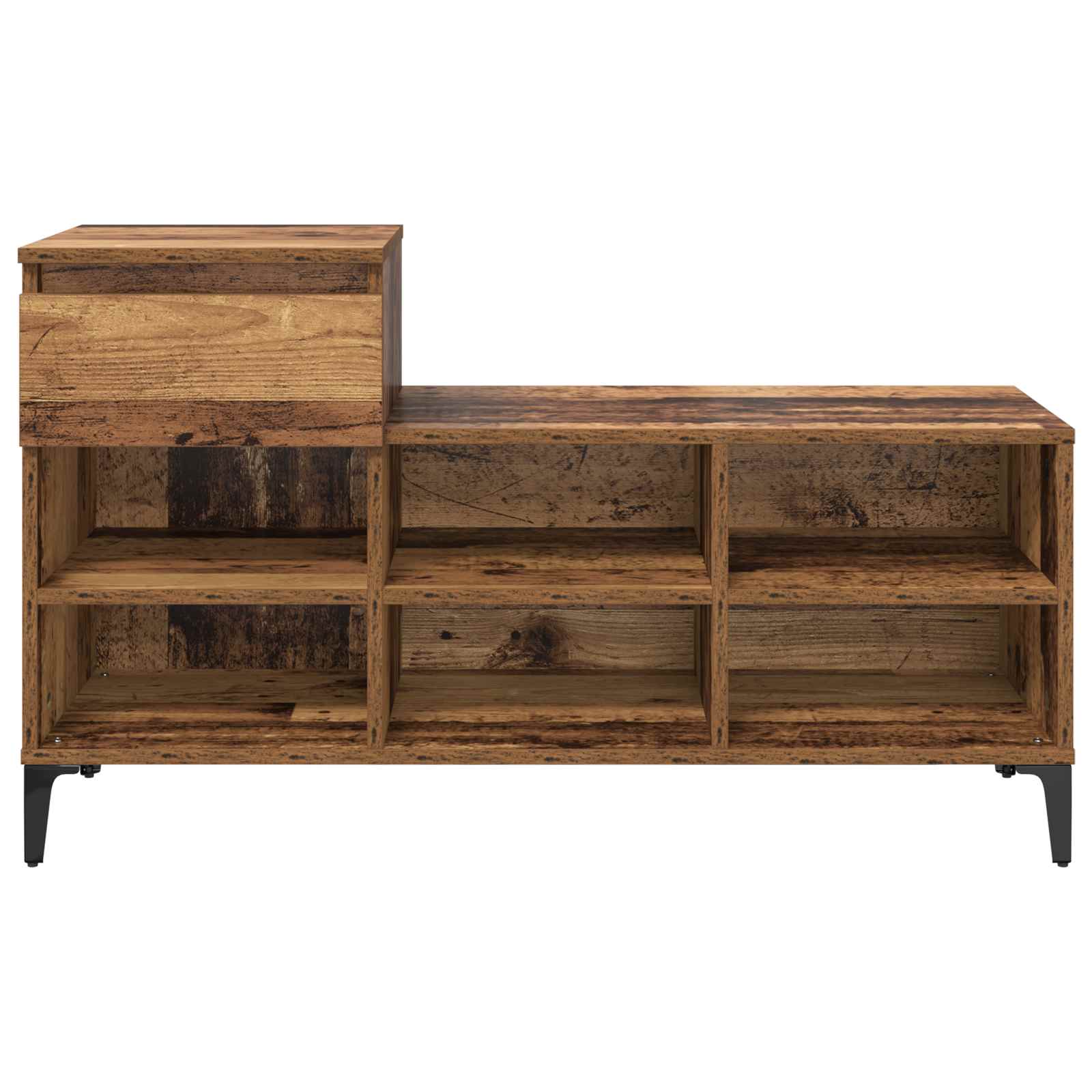 Schuhschrank Mit Regal 102 X 36 X 60 Cm Holzwerkstoff