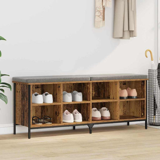 Schuhschrank Verbundholz Und Eisen