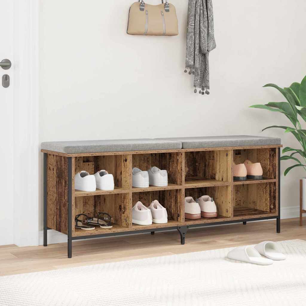 Schuhschrank Verbundholz Und Eisen
