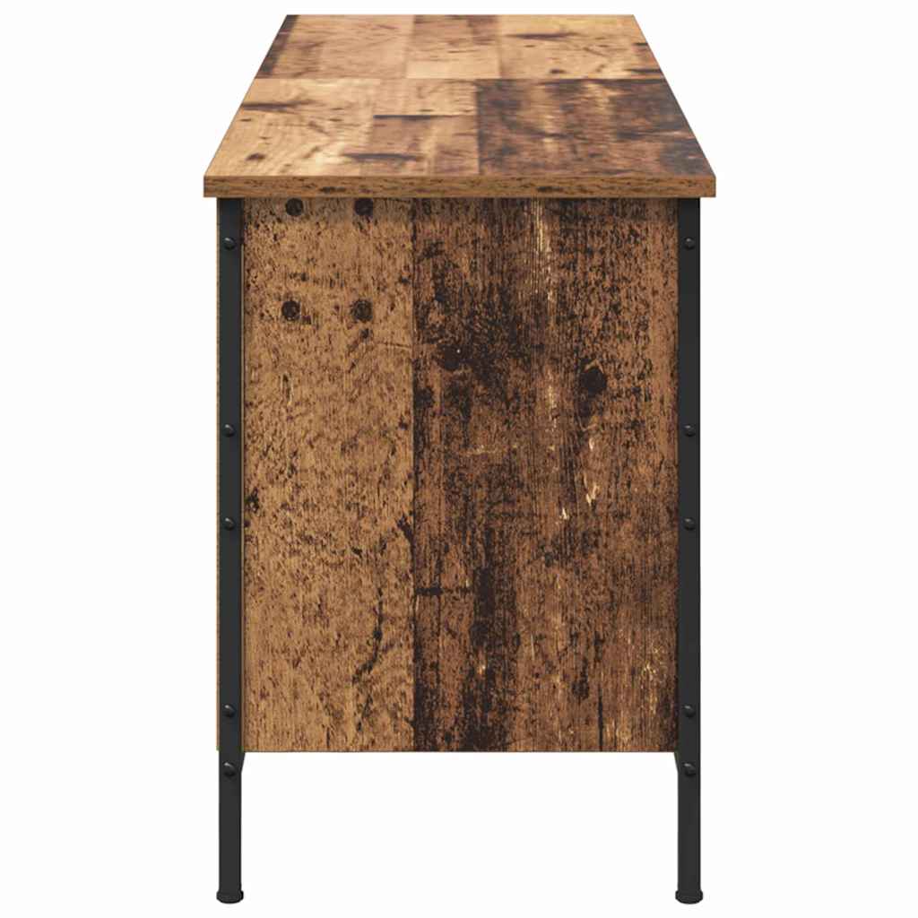 Schuhschrank Verbundholz Und Eisen