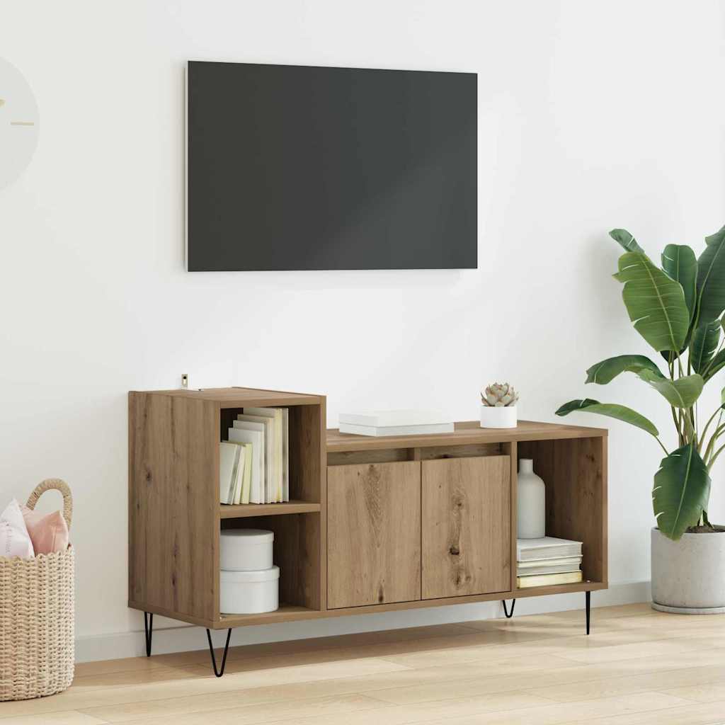 Tv-Schrank Sonoma-Eiche 100X35X55 Cm Holzwerkstoff