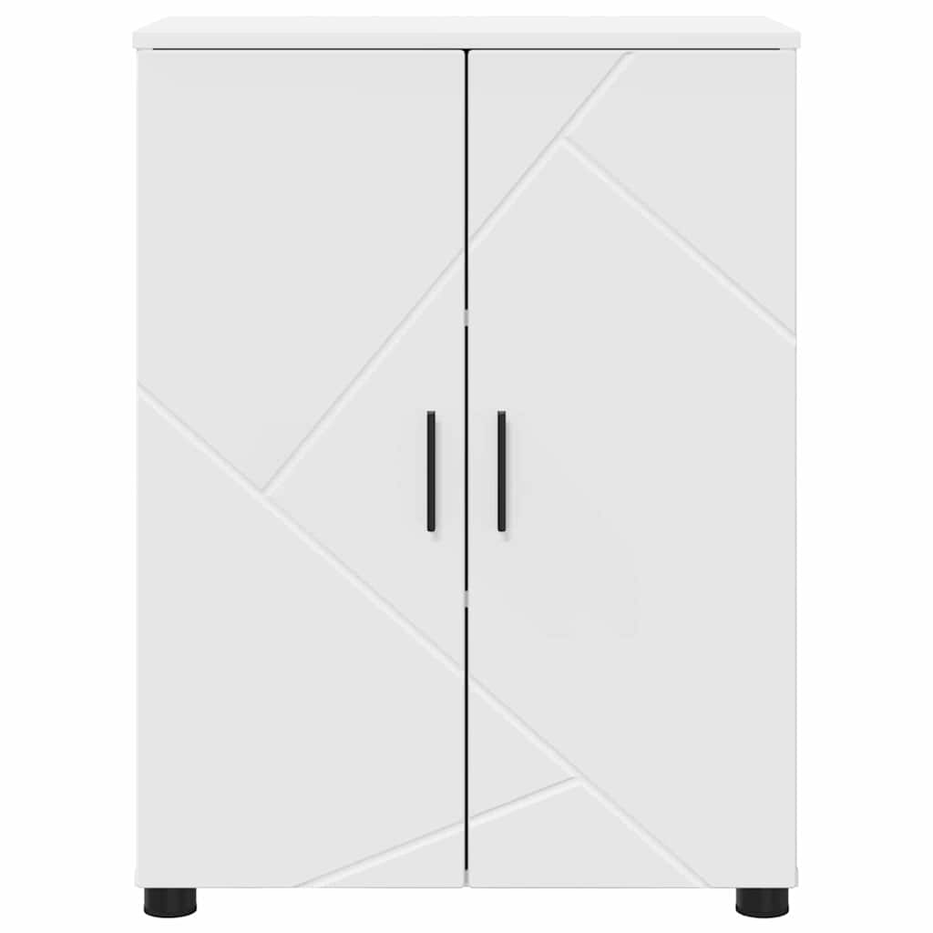 Badezimmerschrank 60 X 35 X 80 Cm Holzwerkstoff & Metall
