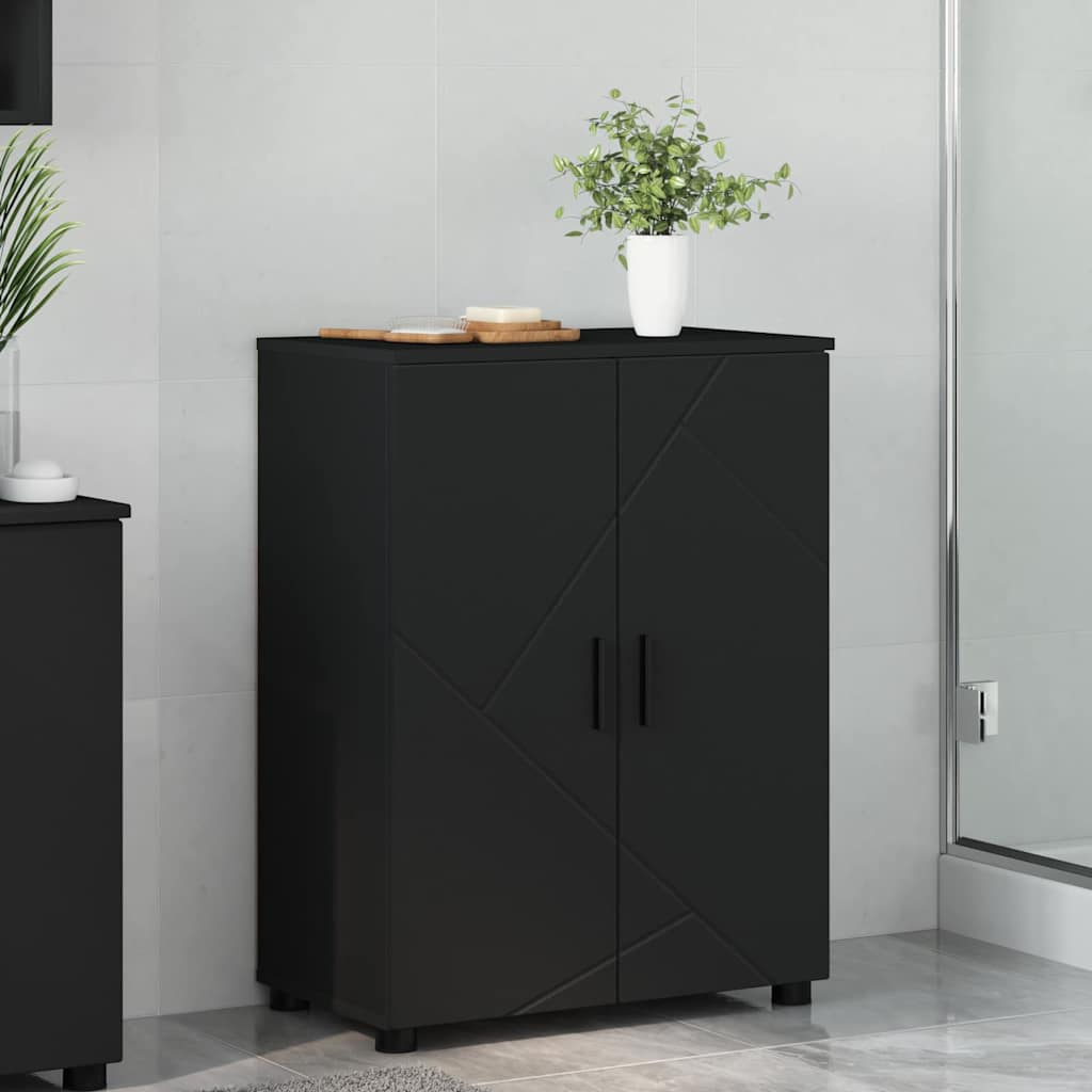 Badezimmerschrank 60 X 35 X 80 Cm Holzwerkstoff & Metall