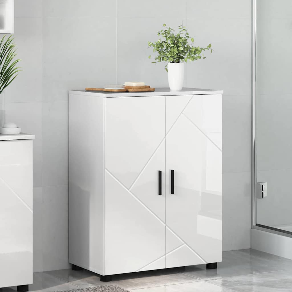 Badezimmerschrank 60 X 35 X 80 Cm Holzwerkstoff & Metall