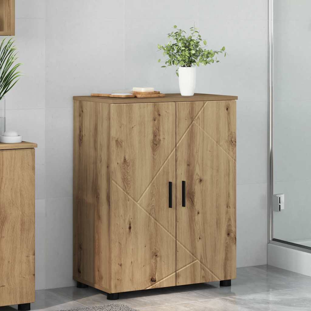 Badezimmerschrank 60 X 35 X 80 Cm Holzwerkstoff & Metall