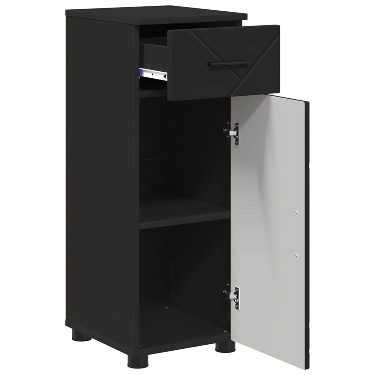 Badezimmerschrank Mit Schubladen 30 X 35 X 80 Cm
