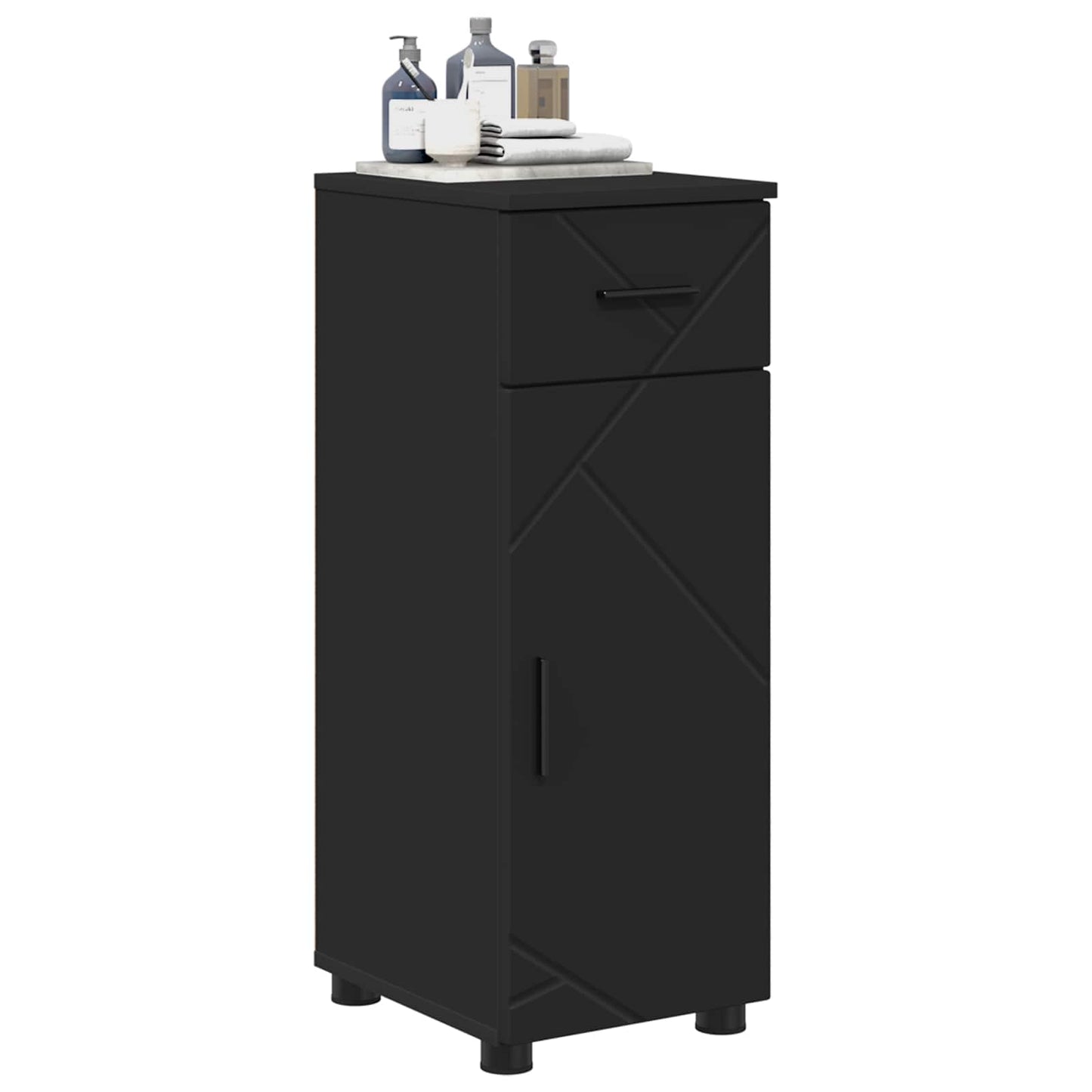 Badezimmerschrank Mit Schubladen 30 X 35 X 80 Cm