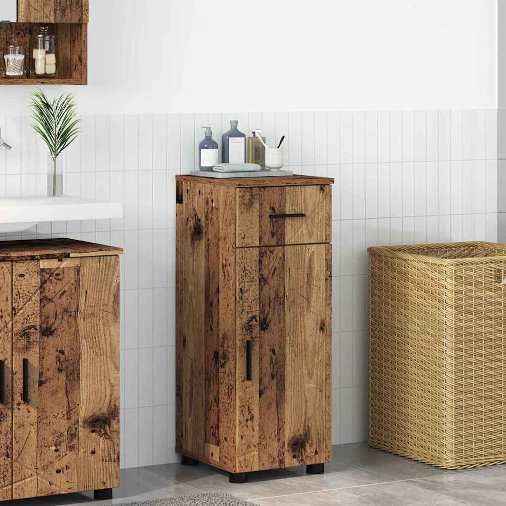 Badezimmerschrank Mit Schubladen 30 X 35 X 80 Cm