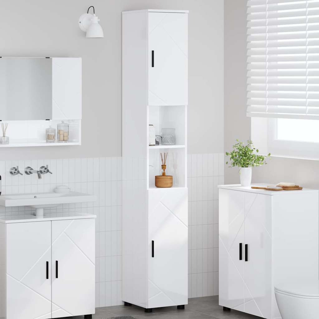 Badezimmerschrank Mit Speicher 30 X 35 X 192 Cm