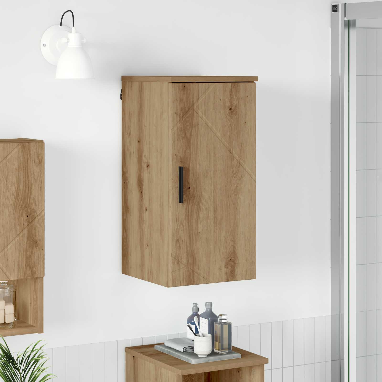 Badezimmerschrank Wandmontiert 30 X 31,5 X 61 Cm