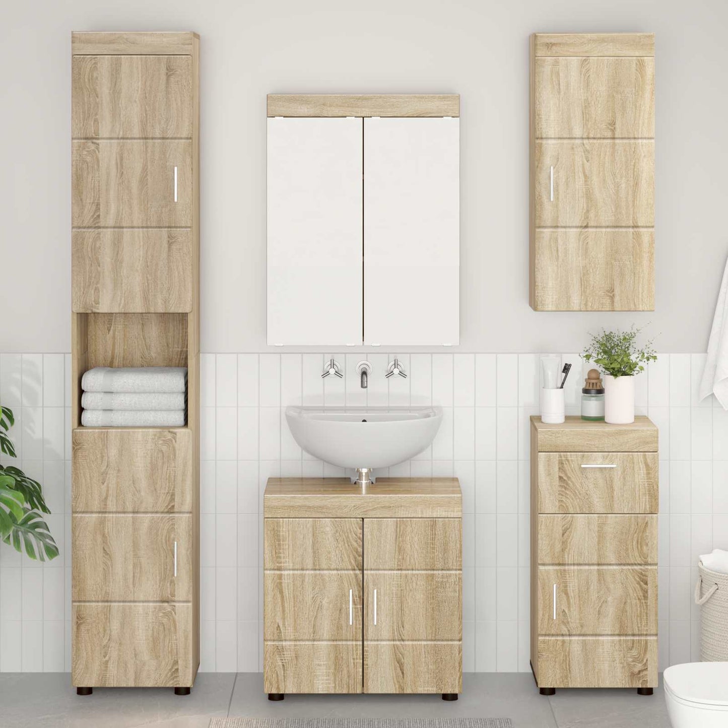 Badezimmerschrank-Set Tulum 37 X 31,5 X 82 Cm