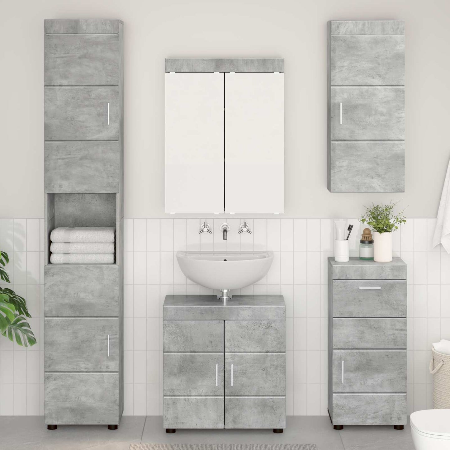 Badezimmerschrank-Set Tulum 37 X 31,5 X 82 Cm