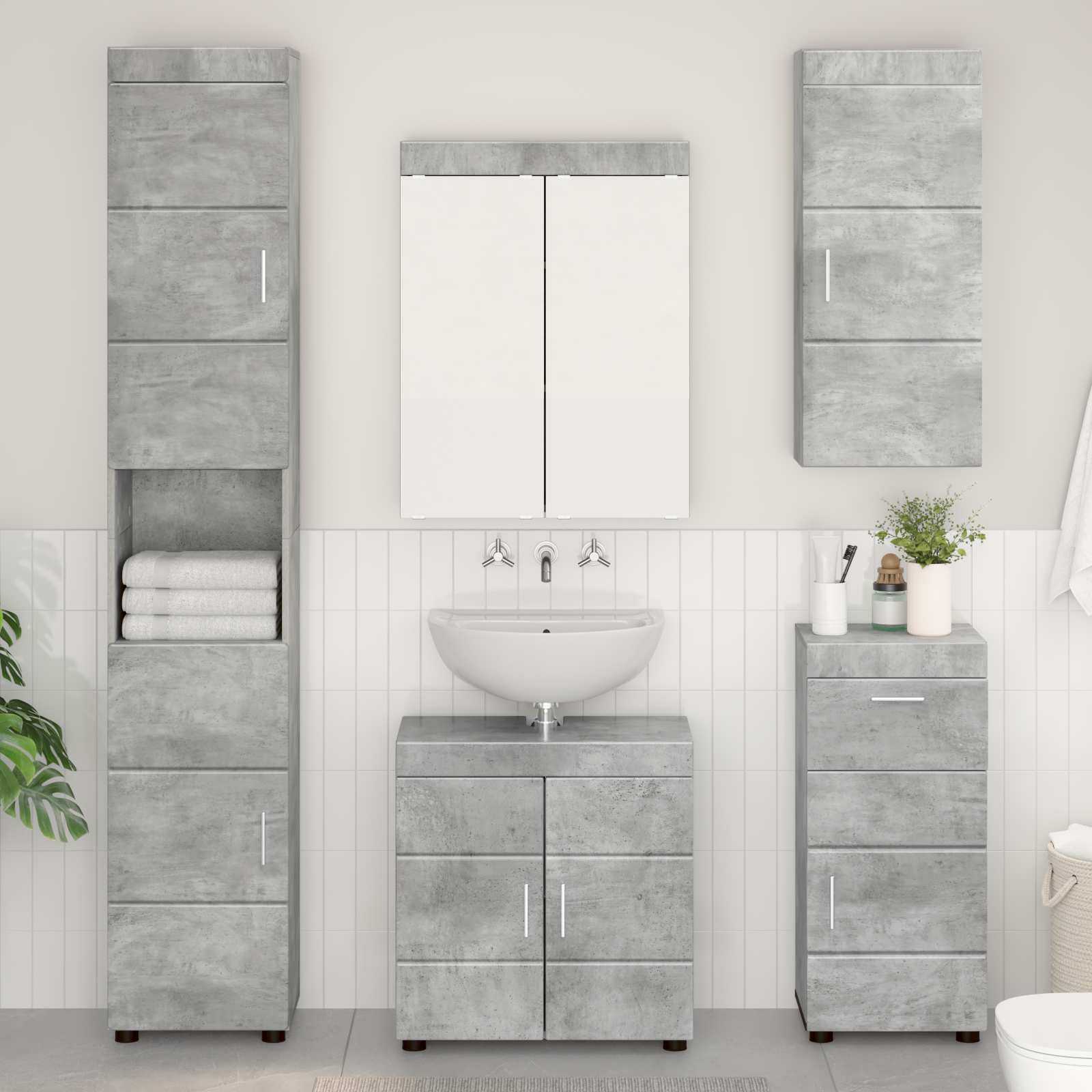 Badezimmerschrank-Set Tulum 37 X 31,5 X 82 Cm