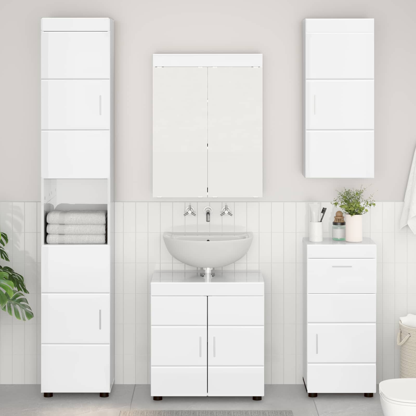 Badezimmerschrank-Set Tulum 37 X 31,5 X 82 Cm