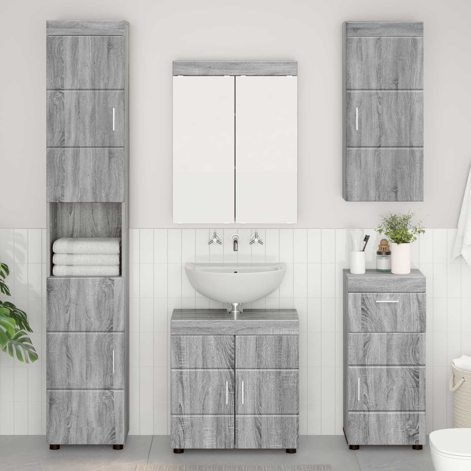 Badezimmerschrank-Set Tulum 37 X 31,5 X 82 Cm