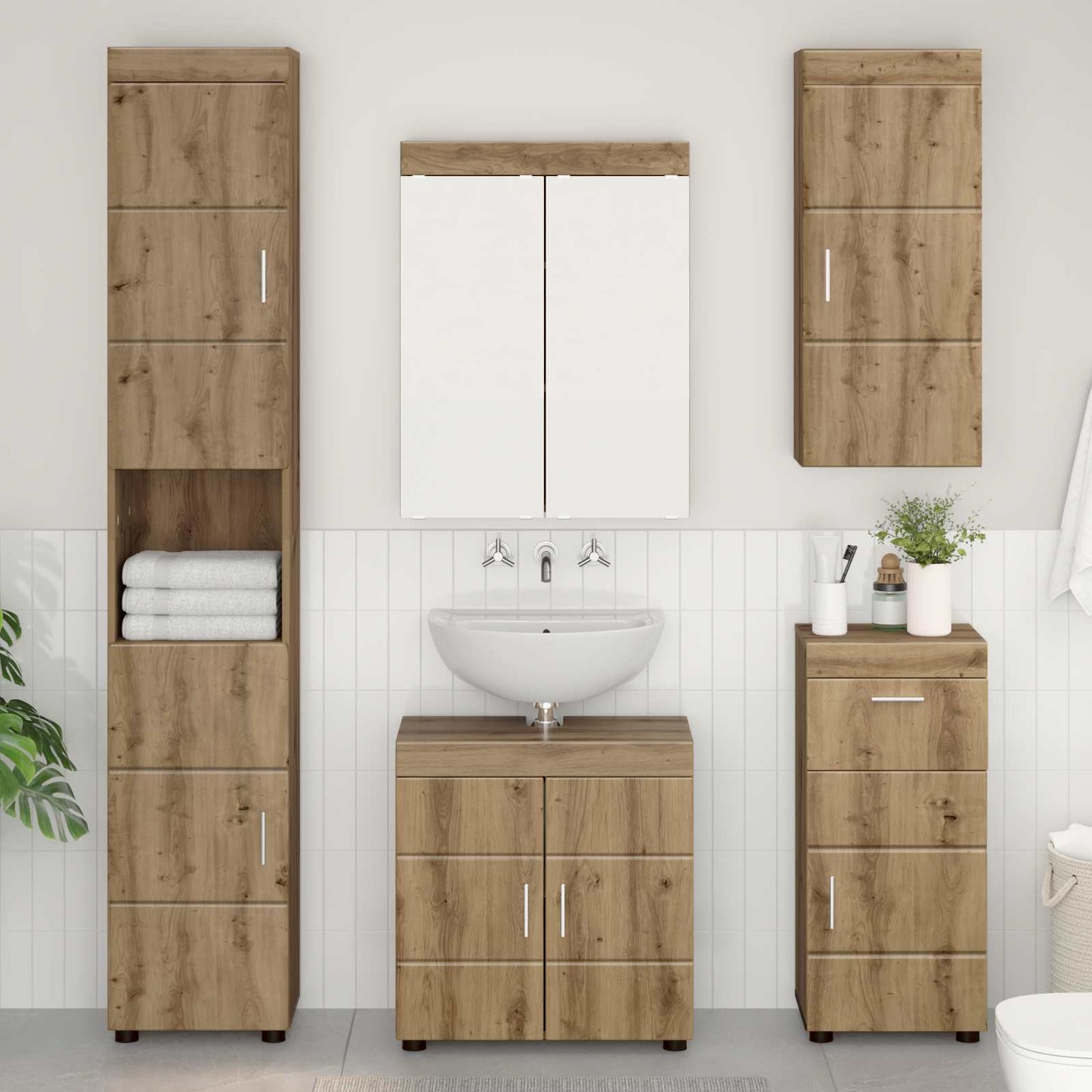 Badezimmerschrank-Set Tulum 37 X 31,5 X 82 Cm