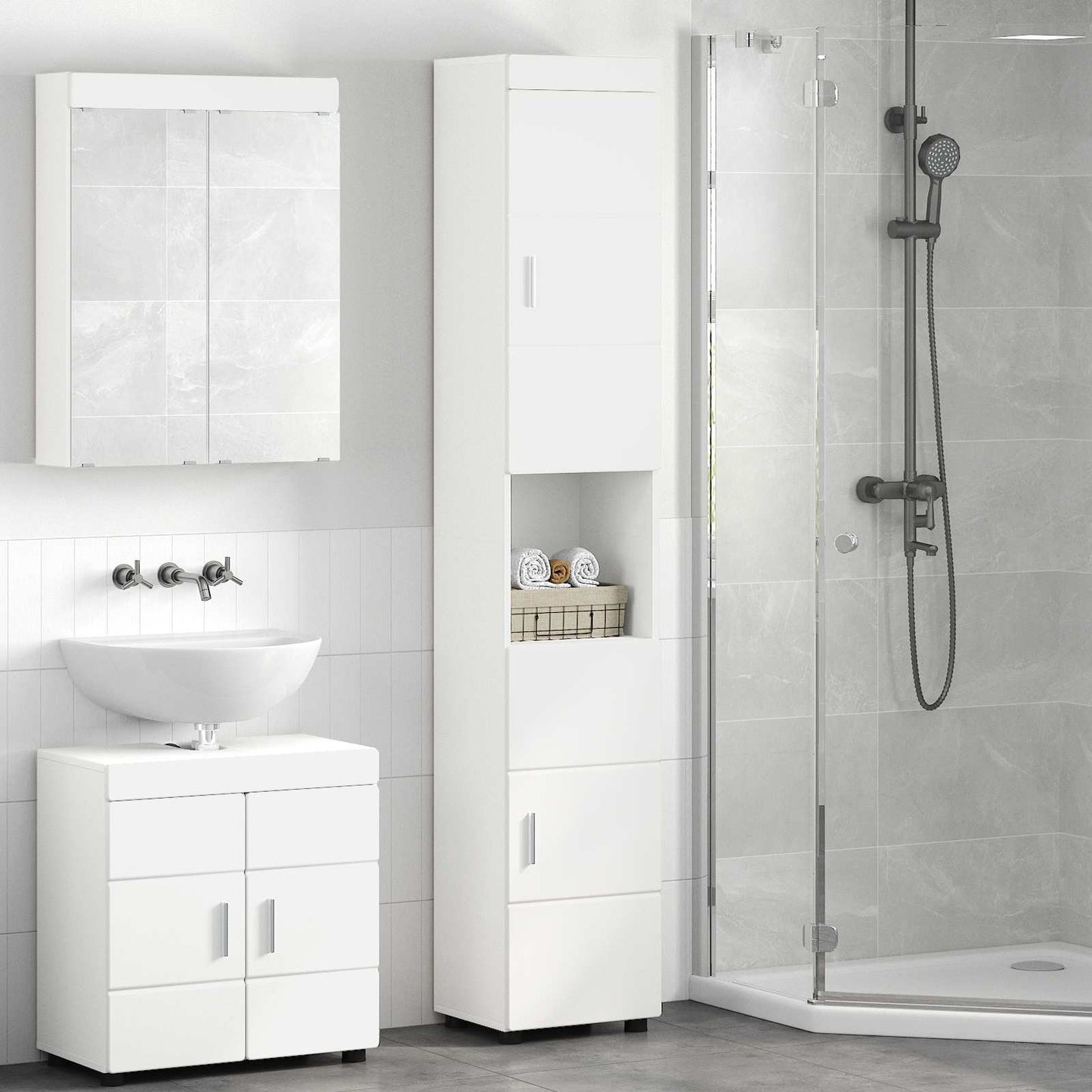 Badezimmerschrank-Set Tulum 37 X 31,5 X 82 Cm
