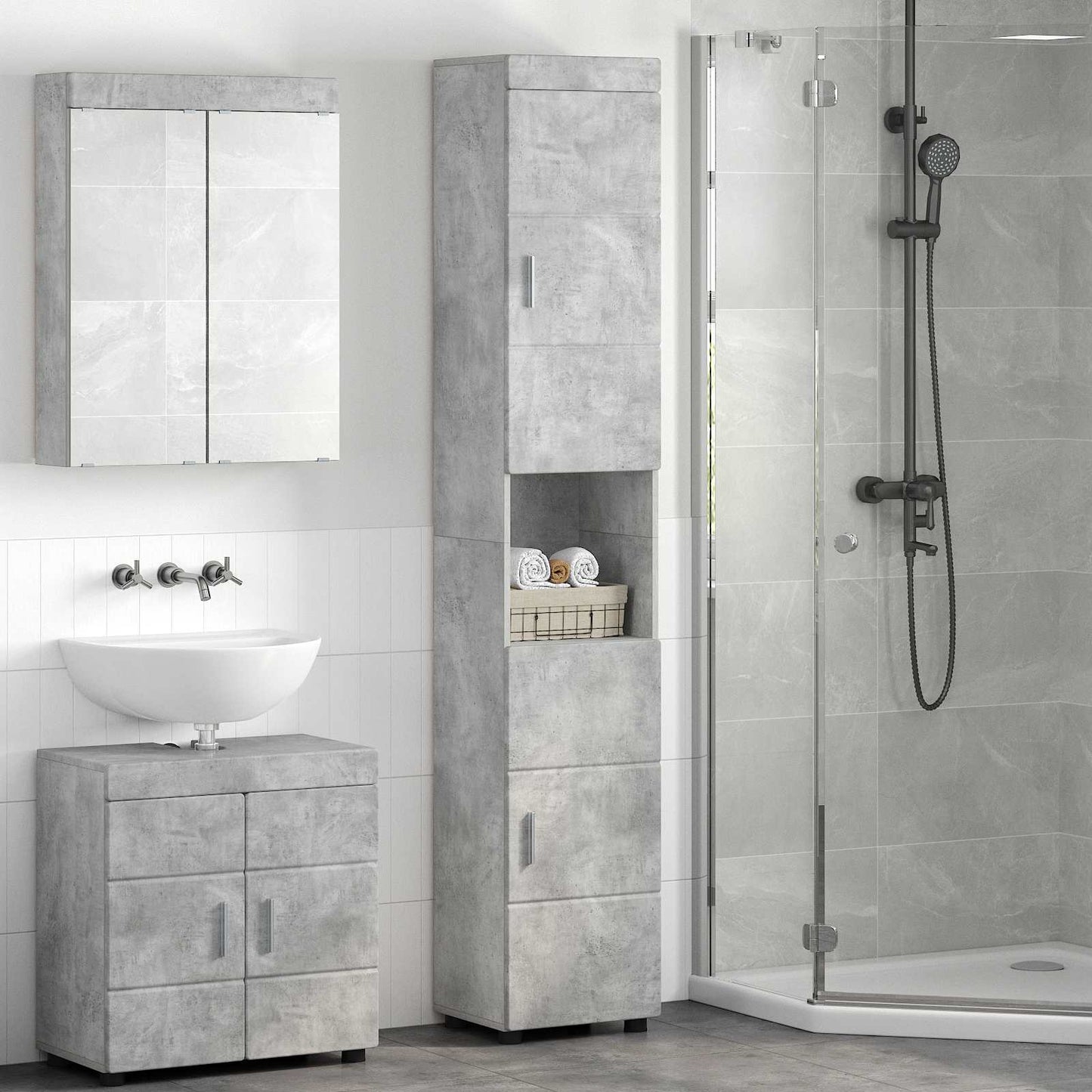 Badezimmerschrank-Set Tulum 37 X 31,5 X 82 Cm