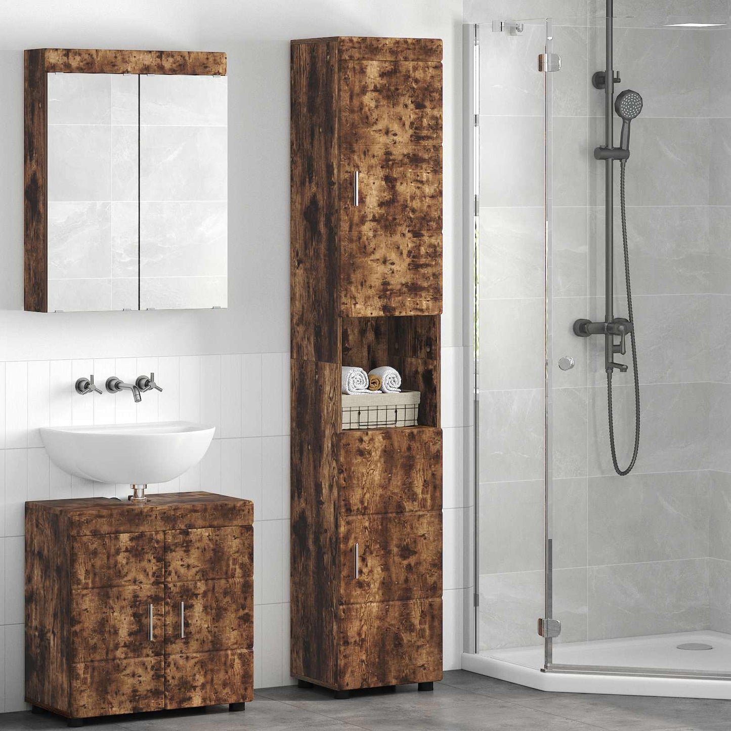 Badezimmerschrank-Set Tulum 37 X 31,5 X 82 Cm