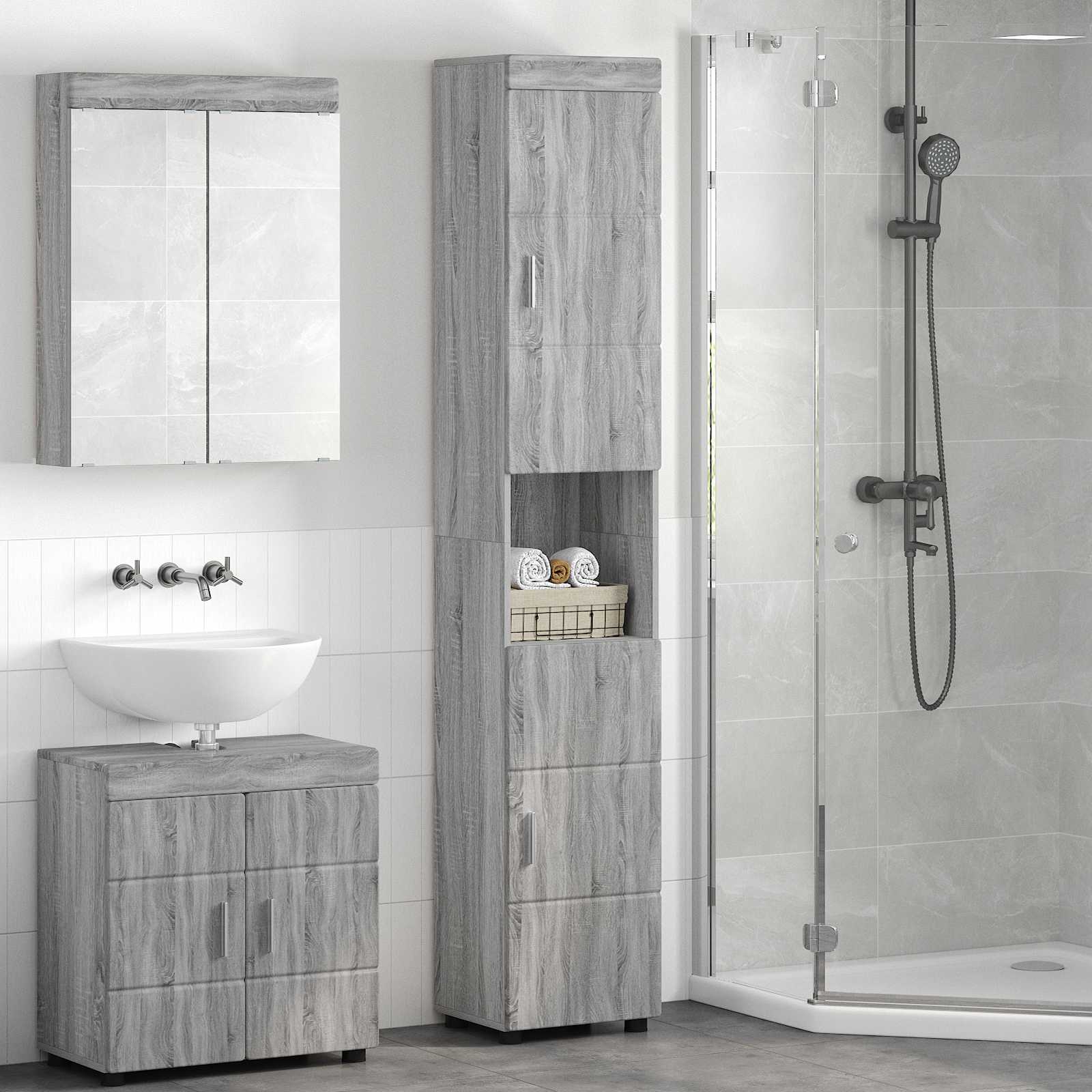 Badezimmerschrank-Set Tulum 37 X 31,5 X 82 Cm