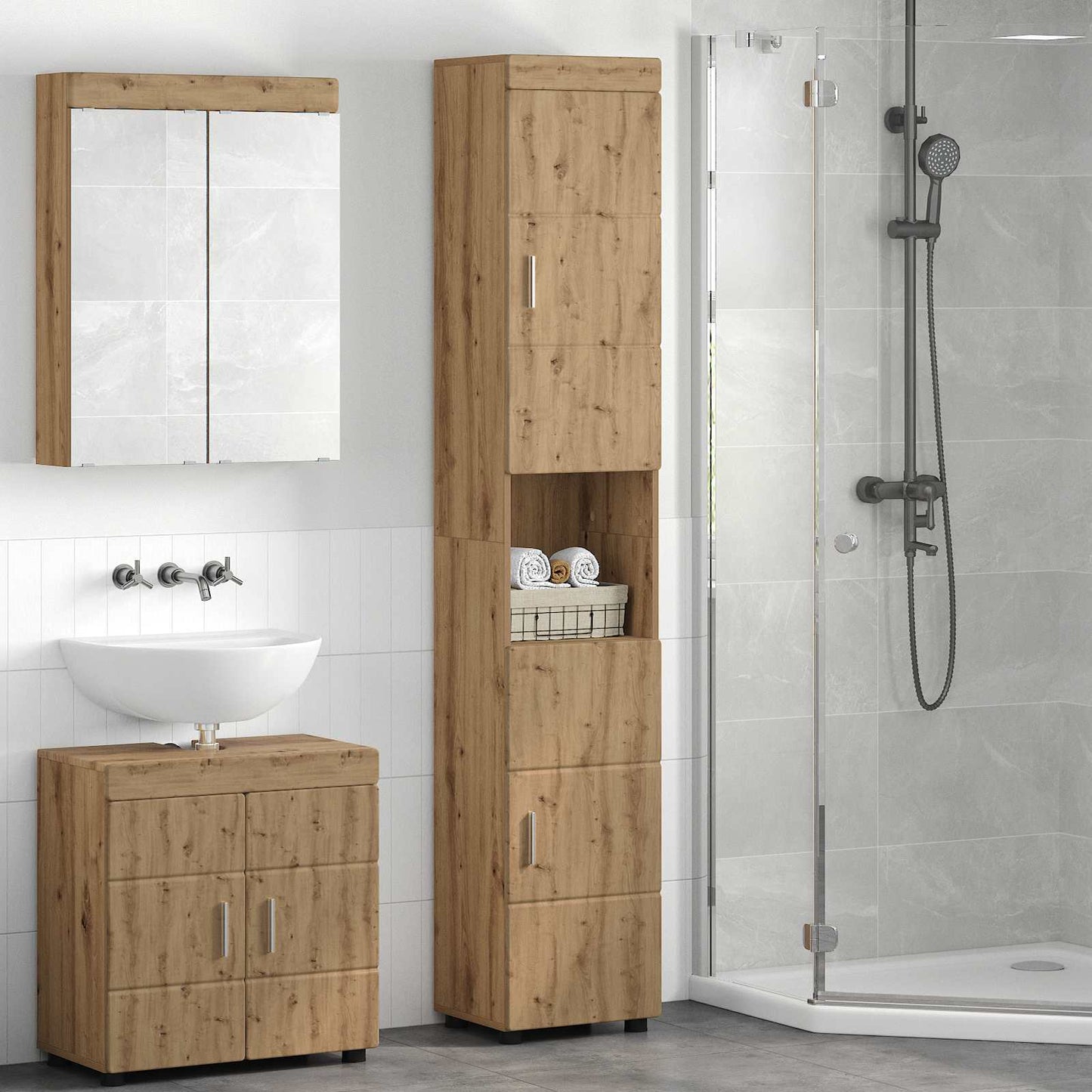 Badezimmerschrank-Set Tulum 37 X 31,5 X 82 Cm