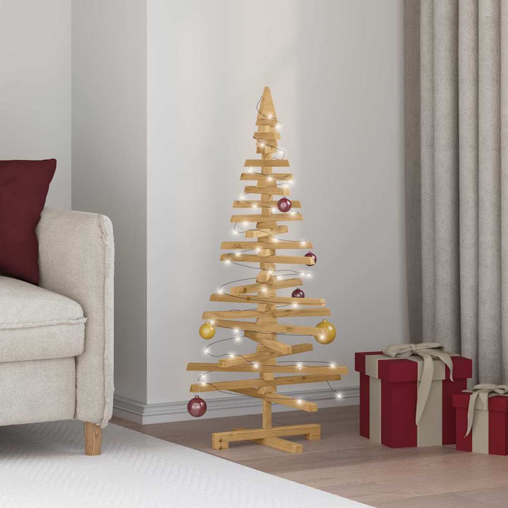 Holz Weihnachtsbaum Mit Ständer Braun Massivholz Kiefer