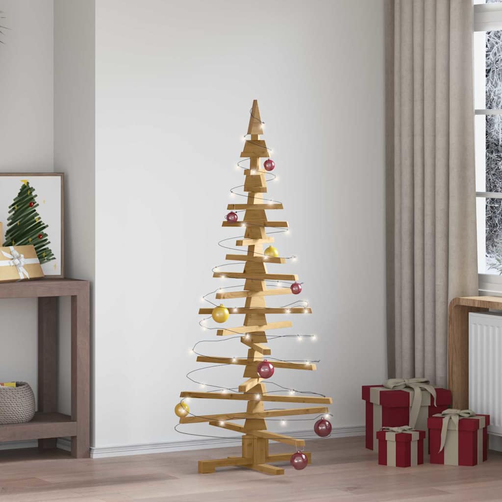 Holz Weihnachtsbaum Mit Ständer Braun Massivholz Kiefer