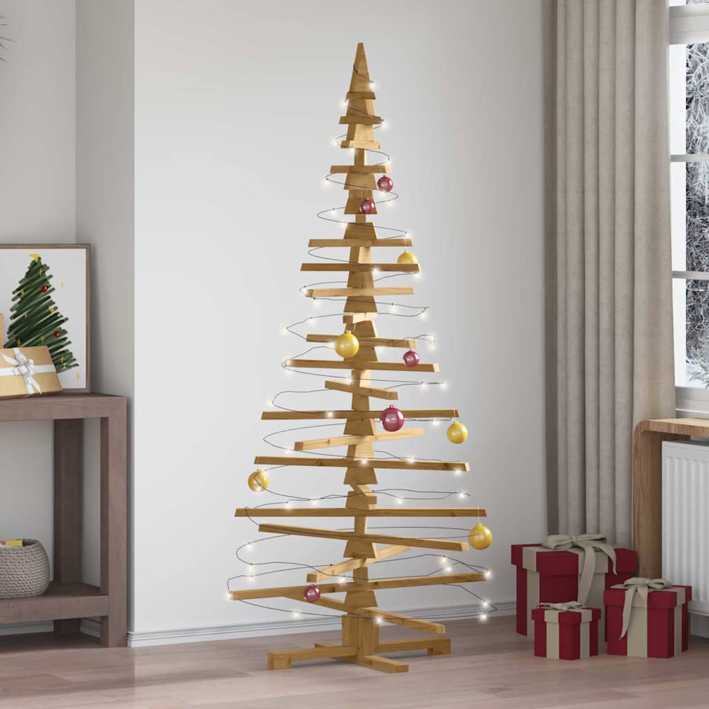 Holz Weihnachtsbaum Mit Ständer Braun Massivholz Kiefer