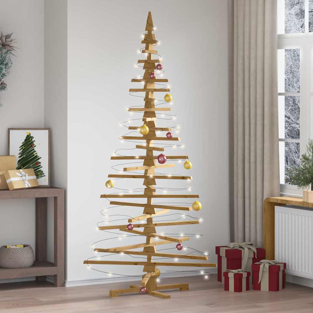 Holz Weihnachtsbaum Mit Ständer Braun Massivholz Kiefer