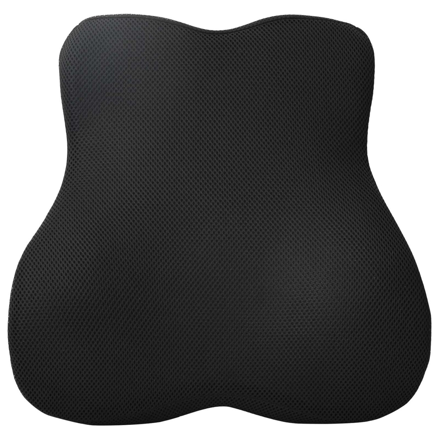 Rückenkissen Schwarz Viscoschaum 40 X 40 X 11 Cm