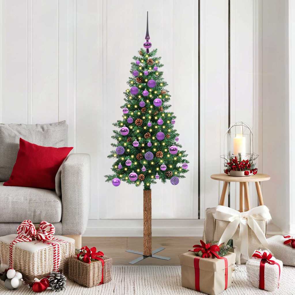 Schlanker Weihnachtsbaum Mit 300 Leds Mit Ständer