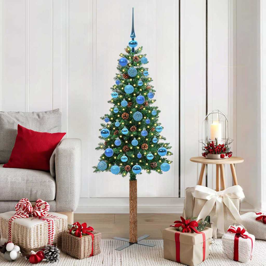 Schlanker Weihnachtsbaum Mit 300 Leds Mit Ständer