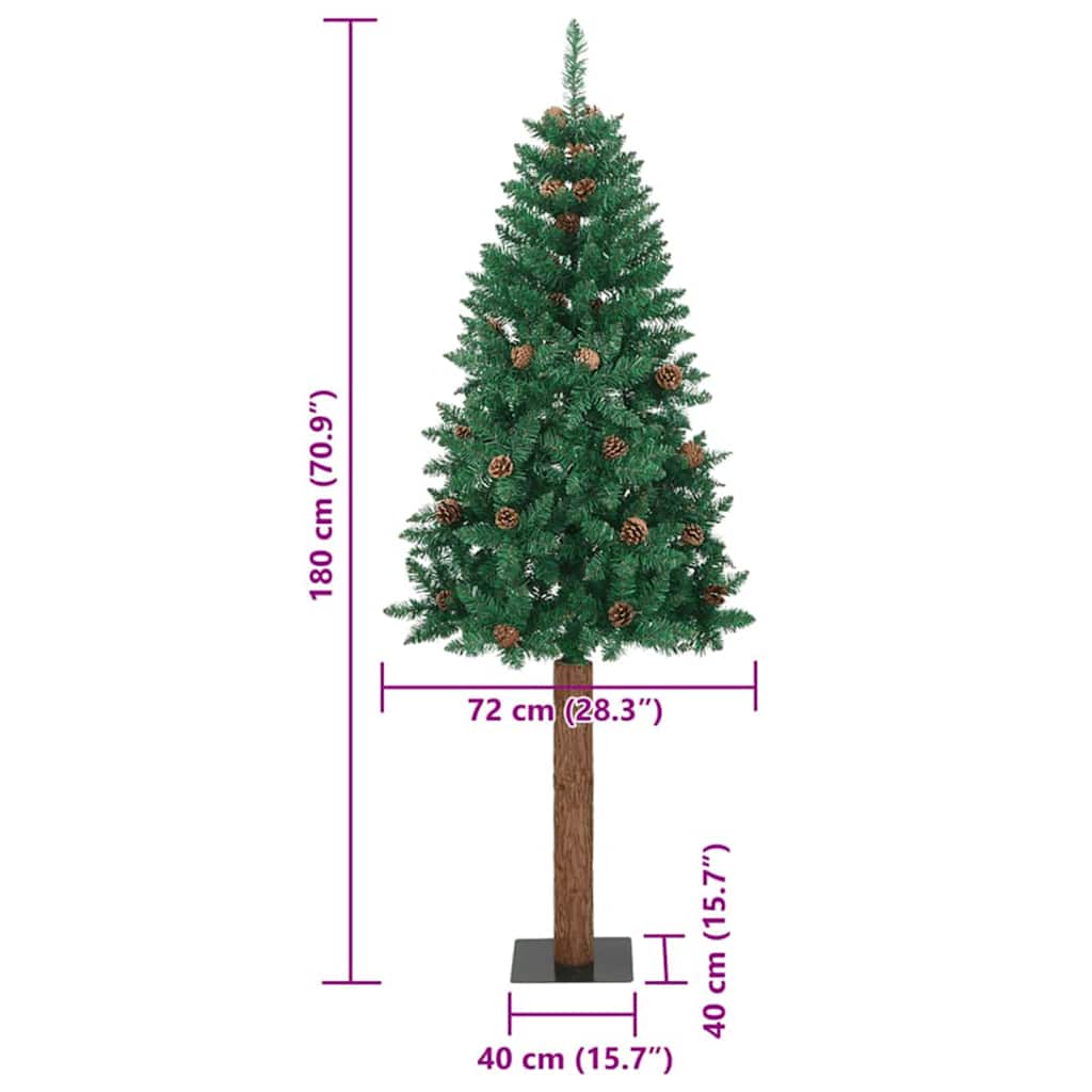 Schlanker Weihnachtsbaum Mit 300 Leds Mit Ständer