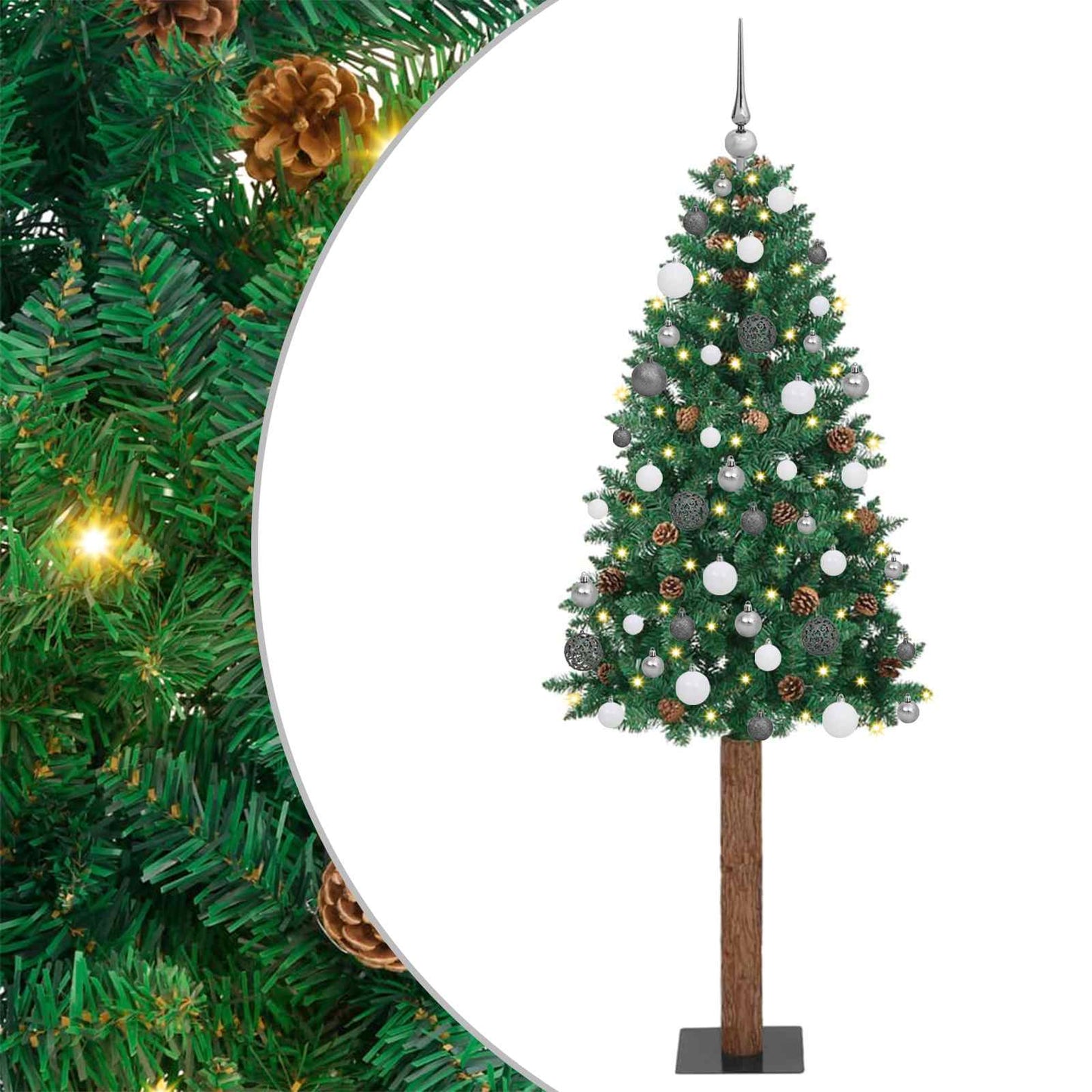 Schlanker Weihnachtsbaum Mit 300 Leds Mit Ständer