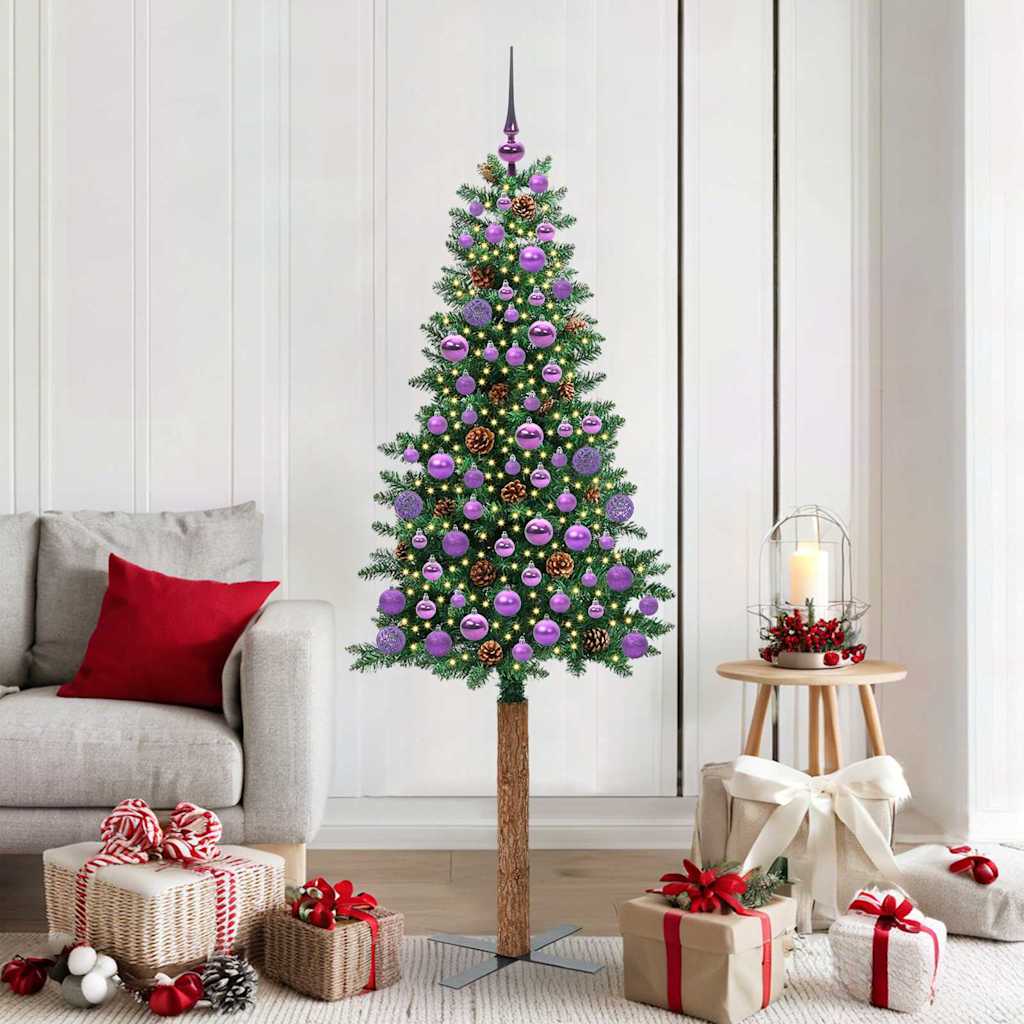 Schlanker Weihnachtsbaum Mit 300 Leds Mit Ständer