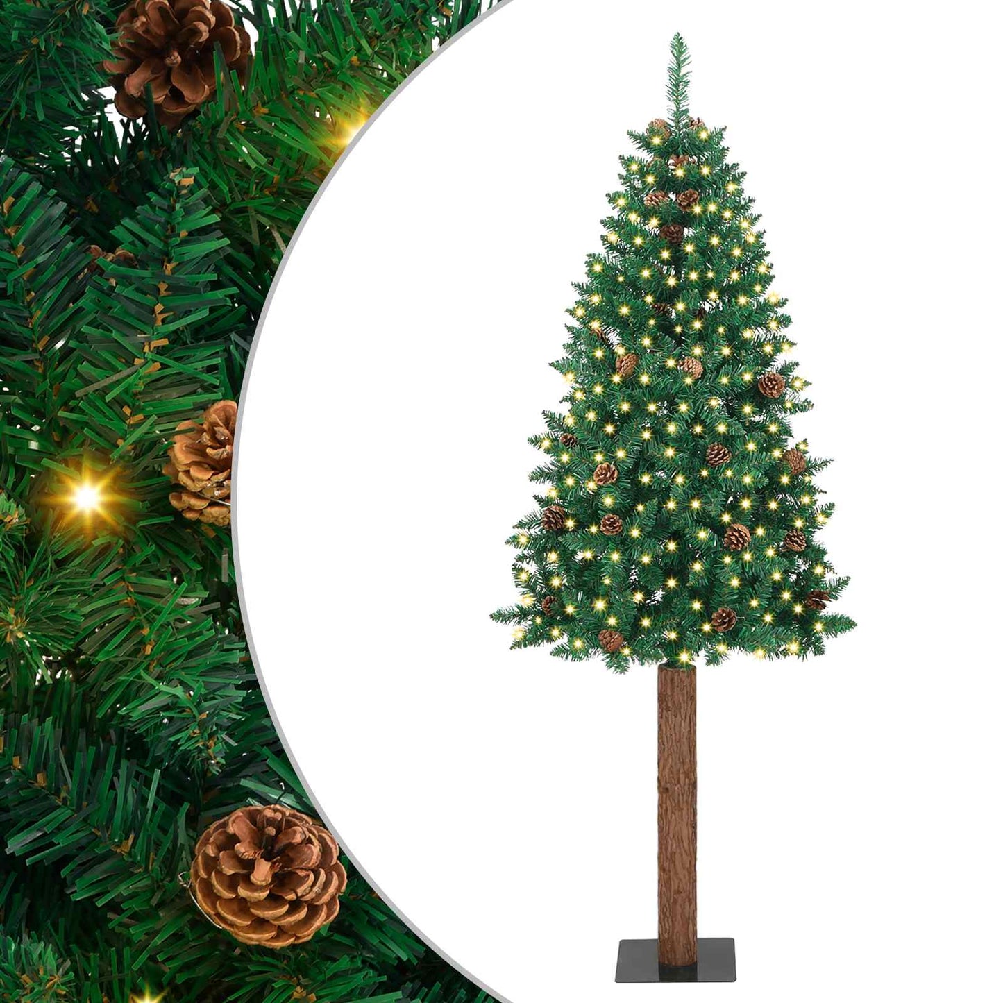 Schlanker Weihnachtsbaum Mit 300 Leds Mit Ständer